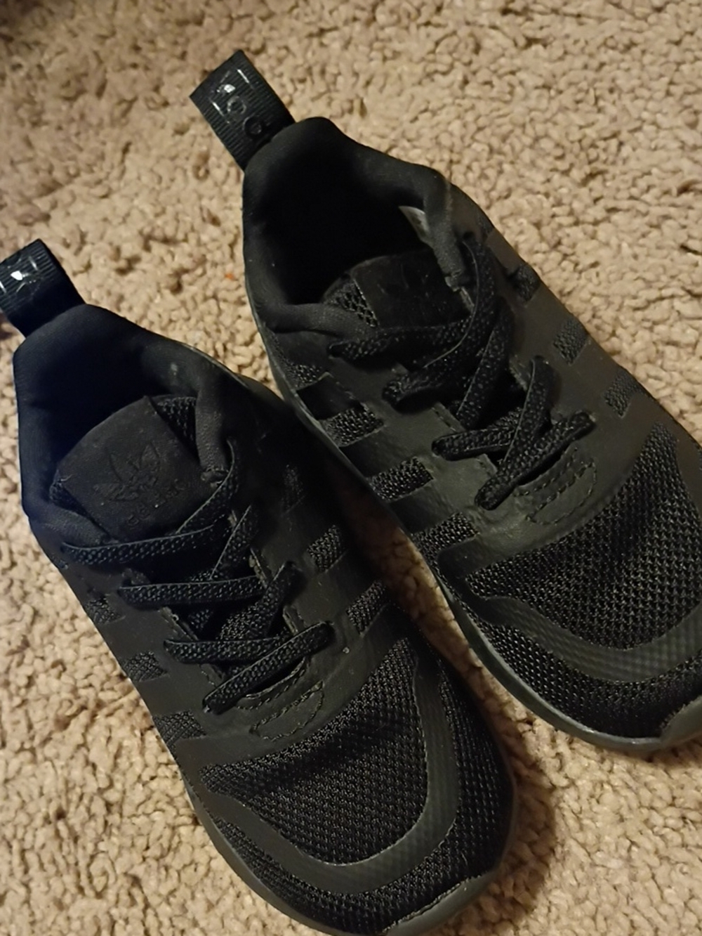 Toddler Adidas Black Sneakers Size 6K